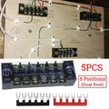 6-Point Power Distribution Bus Bar Terminal Block for Auto Marine