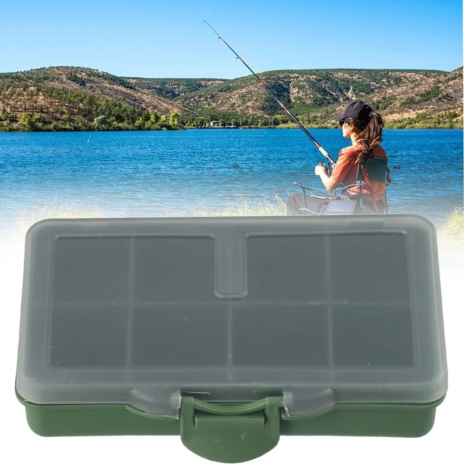 Fishing Box Storage System for Tackle (Green)