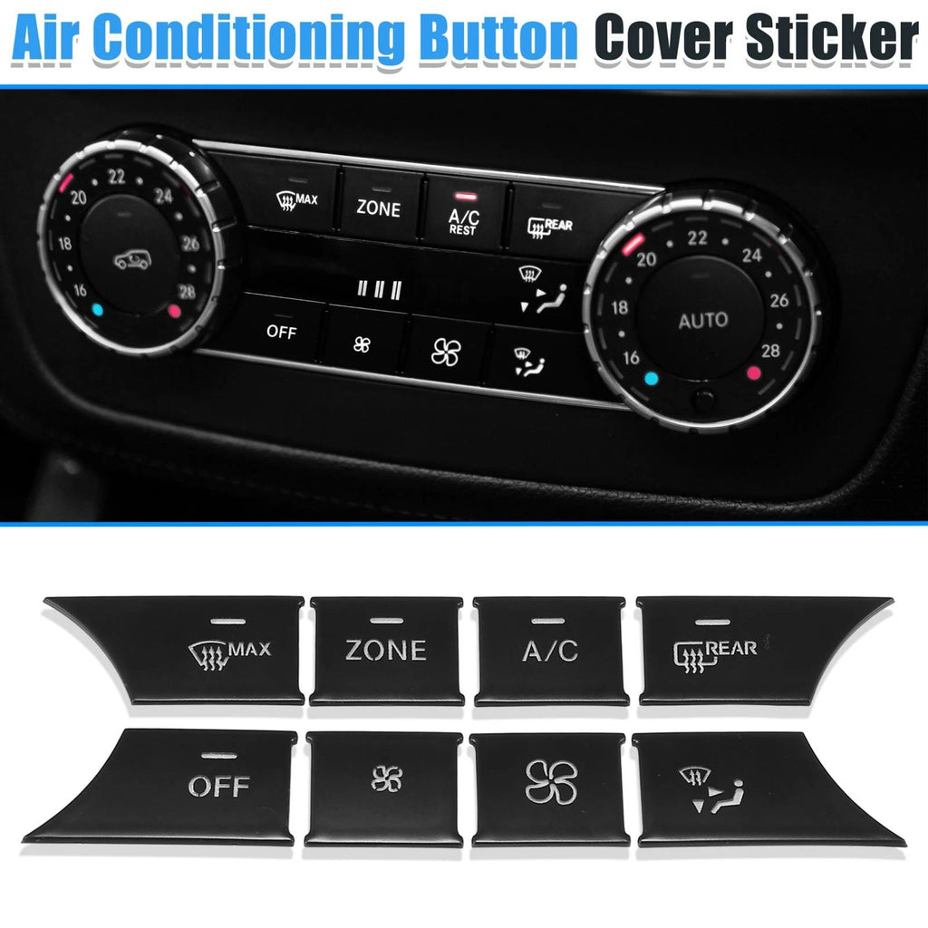Center Console AC Button Stickers Set for Mercedes-Benz C Class (2015–2021)
