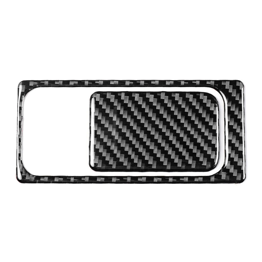 2X Carbon Look Storage Glove Box Handle Panel for Volkswagen Golf 8 (2021–2023)