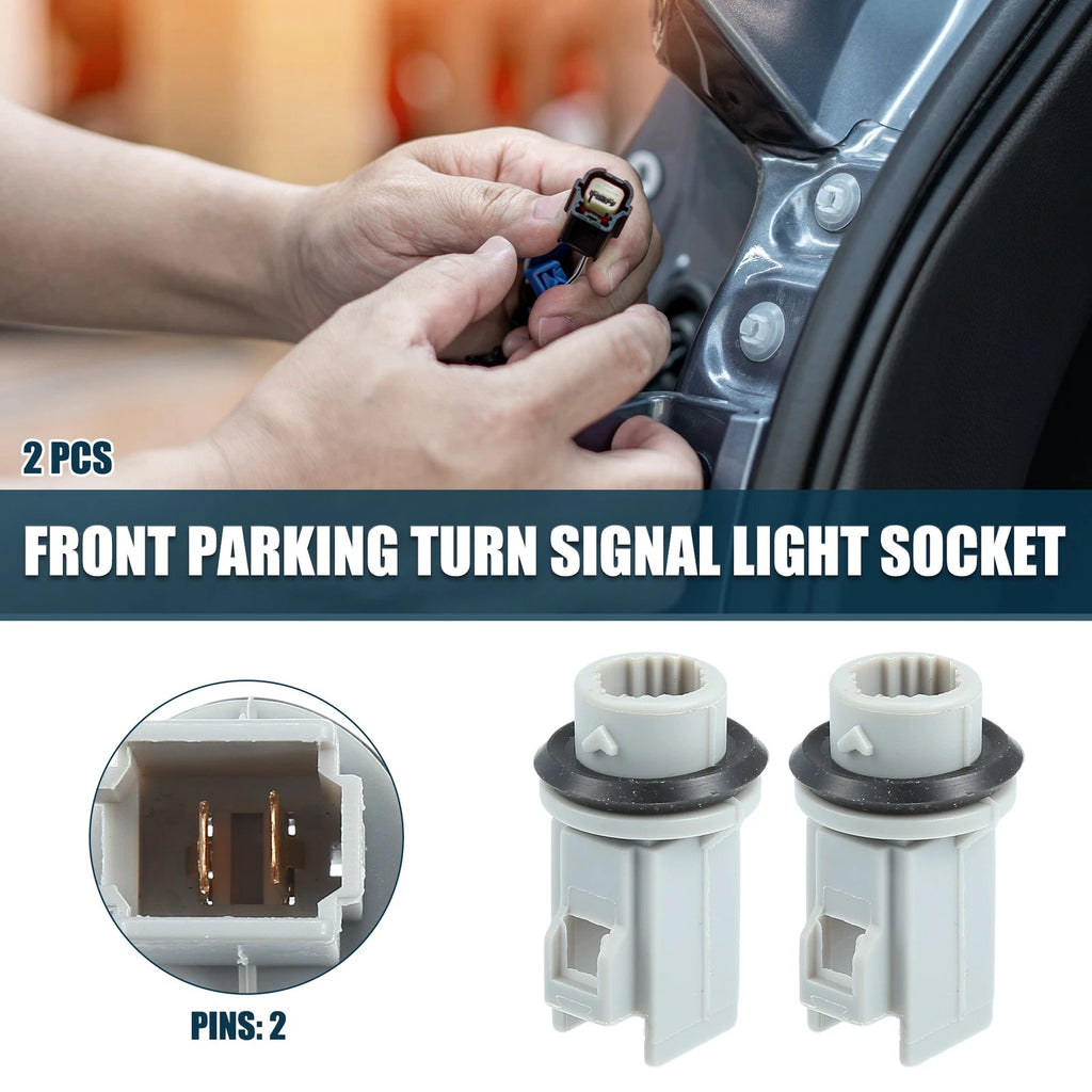2 Pcs Side Marker Light Socket for Honda Civic 2 Pin Sidemarker Lamp Adapter (2006–2021)