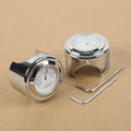 Handlebar Dial Clock Temp Thermometer for Harley Motorcycle