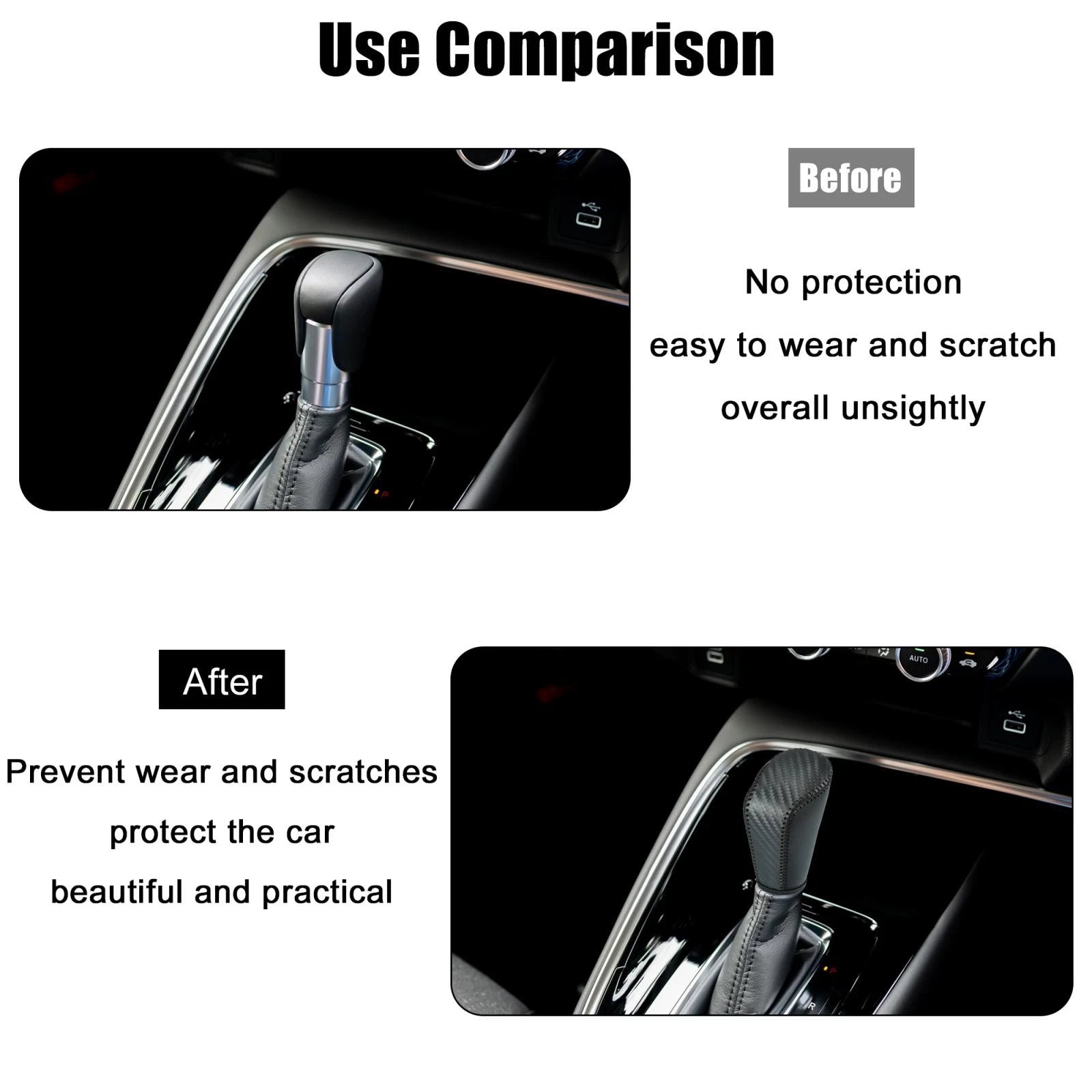 Gear Shift Knob Cover Automatic Replacement for Honda Accord (2018–2022)