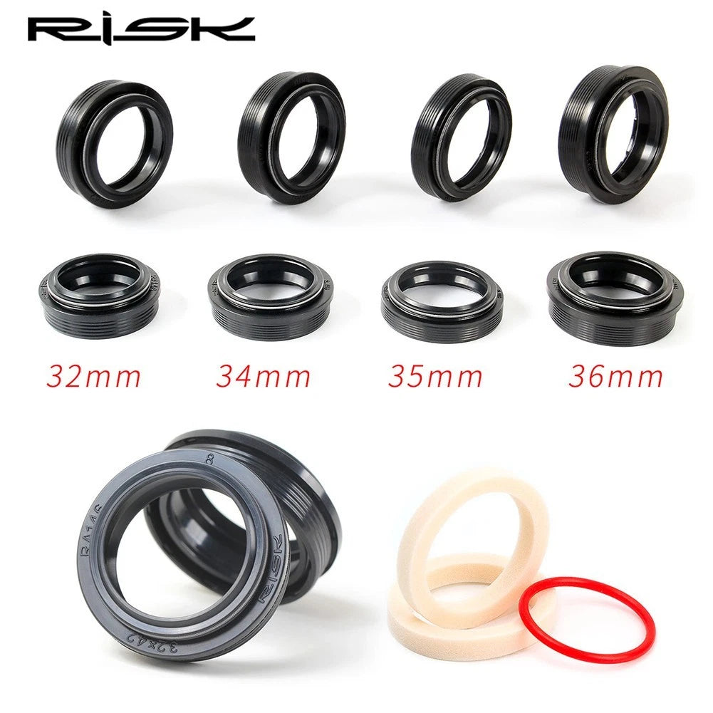 Set of 5 Front Fork Dust Seals 30/32/35/36mm for MTB Bike