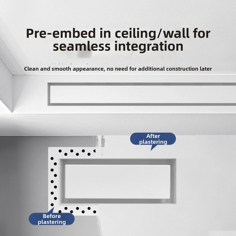 Aluminum Alloy Flat Panel Air Vent Outlet for Compatible Central Units