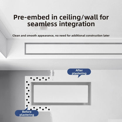Aluminum Alloy Flat Panel Air Vent Outlet for Compatible Central Units