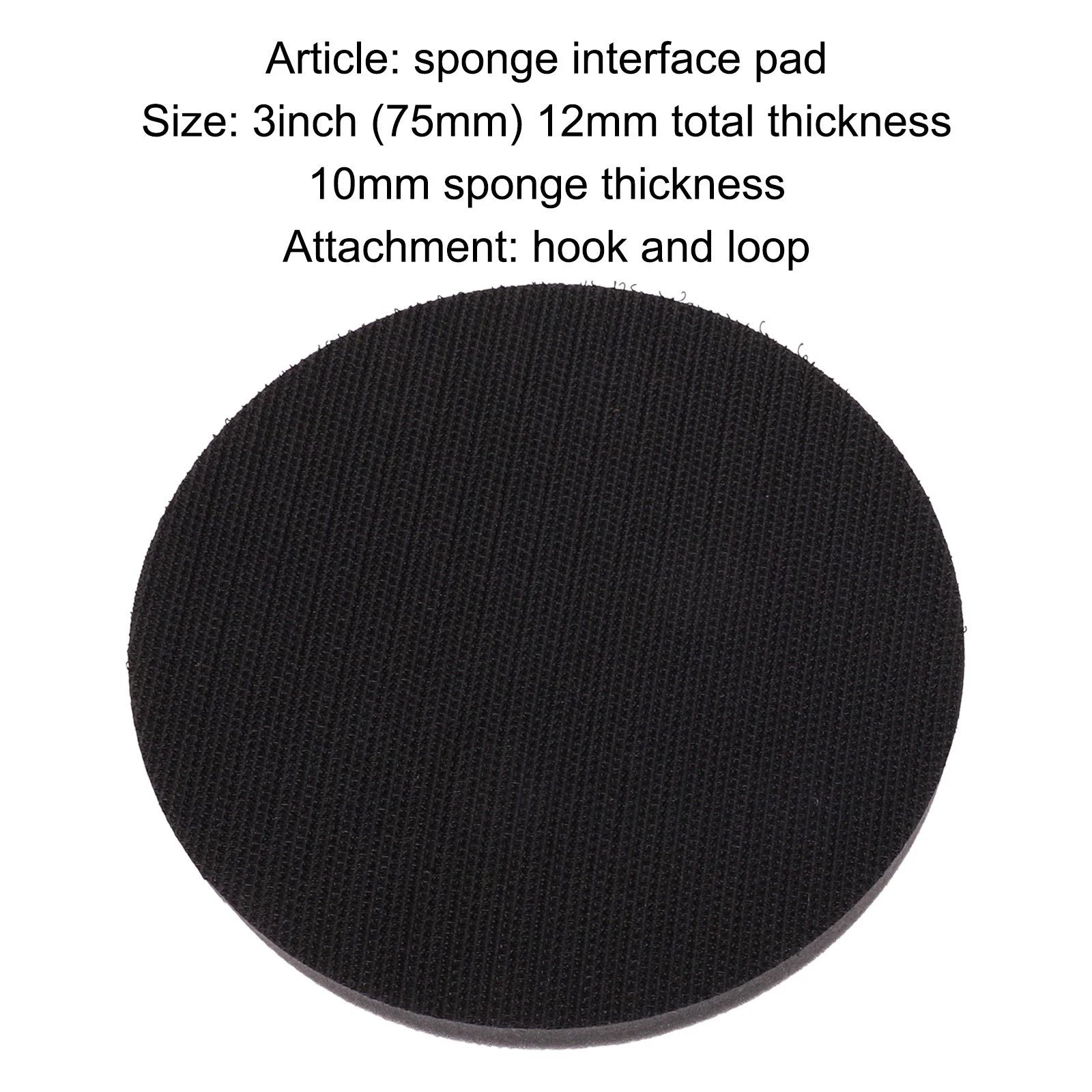 2X Soft Sponge Interface Pad Cushion for Hook & Loop Sanding Discs