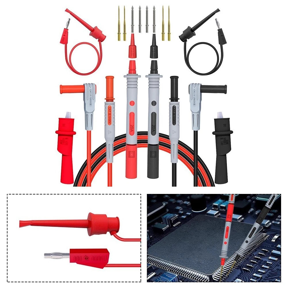 Heavy Duty Test Kit for Multimeter with Probes and Alligator Clips