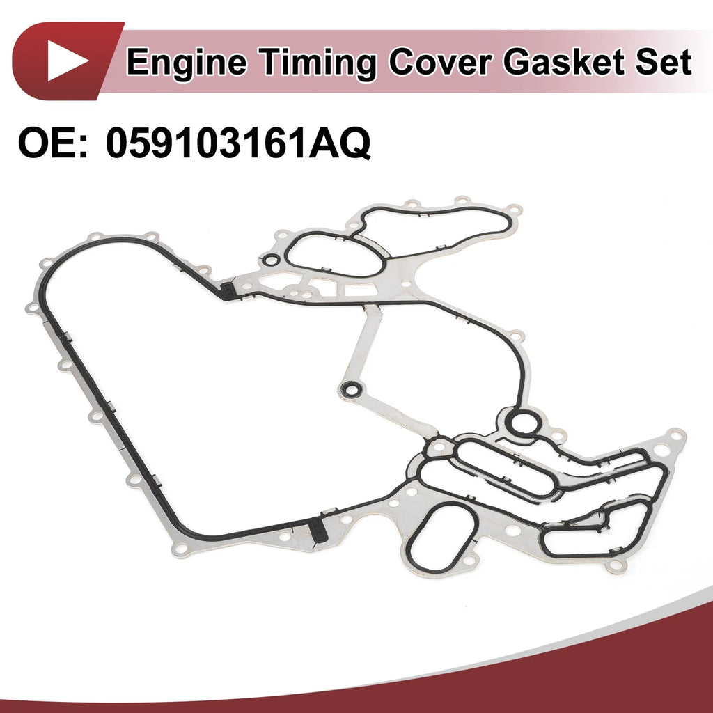 Engine Timing Cover Gasket Set Replacement for Audi 3.0 TFSI (2012–2018)