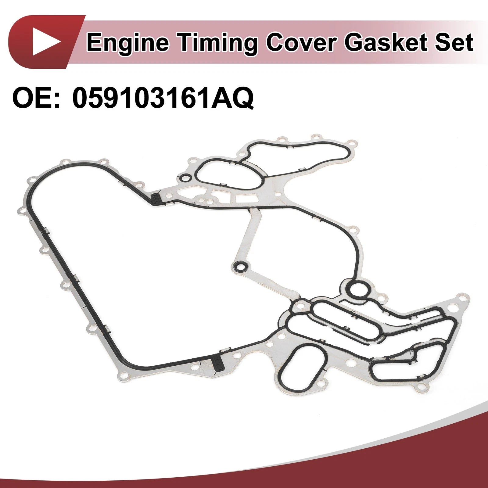 Engine Timing Cover Gasket Set Replacement for Audi 3.0 TFSI (2012–2018)