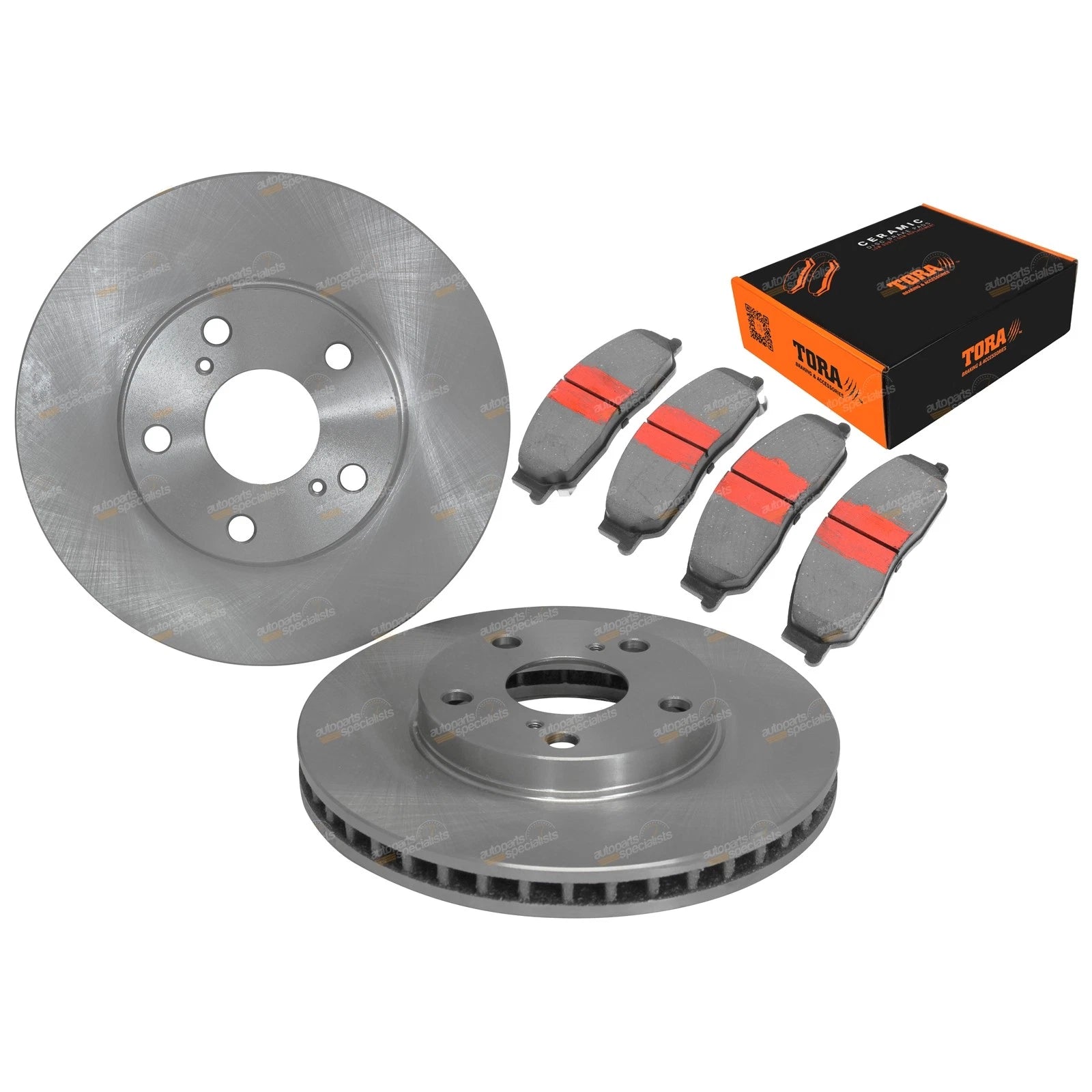 Front Disc Brake Rotors + Pads Kit for Toyota Avalon (2003–2005)