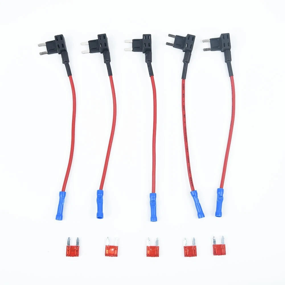 Mini Blade Fuse Holders for Universal Applications (AUX, Splice, Back Tap)