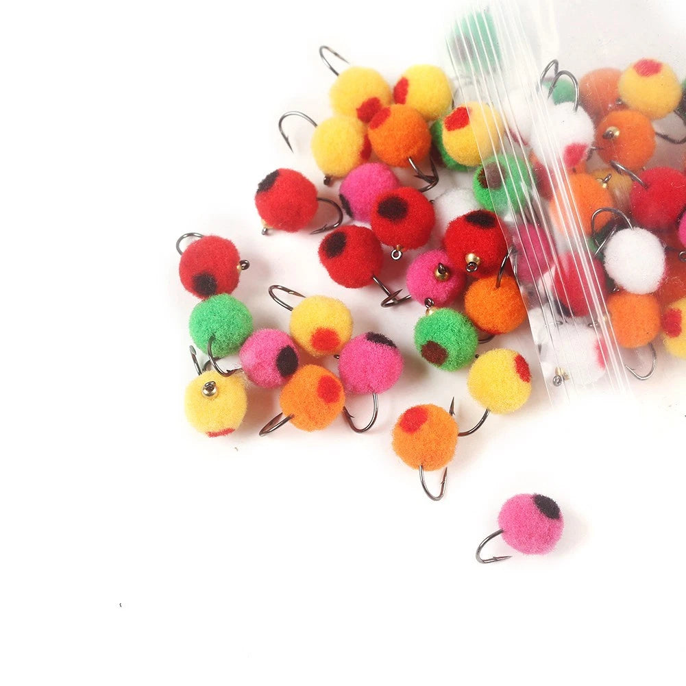 5610pcs Fast Sinking Egg Steelhead Fly for Trout