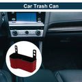 Car Trash Can for Front Seats (1 Pc) - Portable Plastic Bin - Red