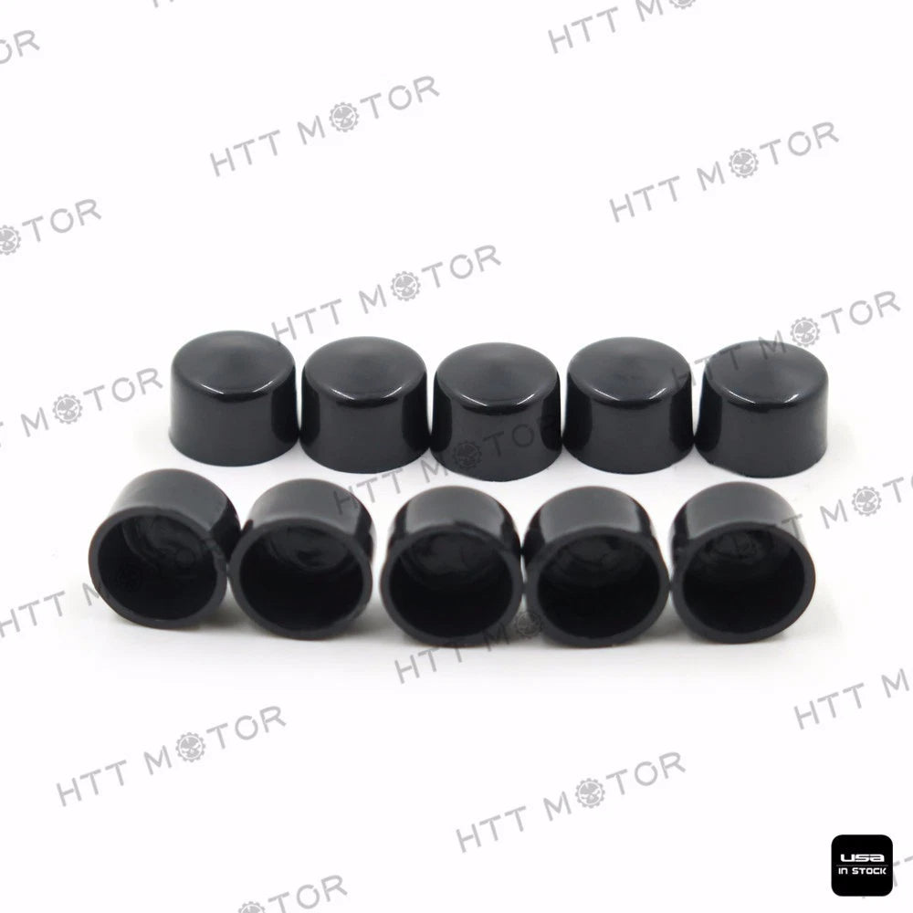 10pcs Allen Socket Bolt Cap Dress Kit for Harley-Davidson (Fits Misc Models)
