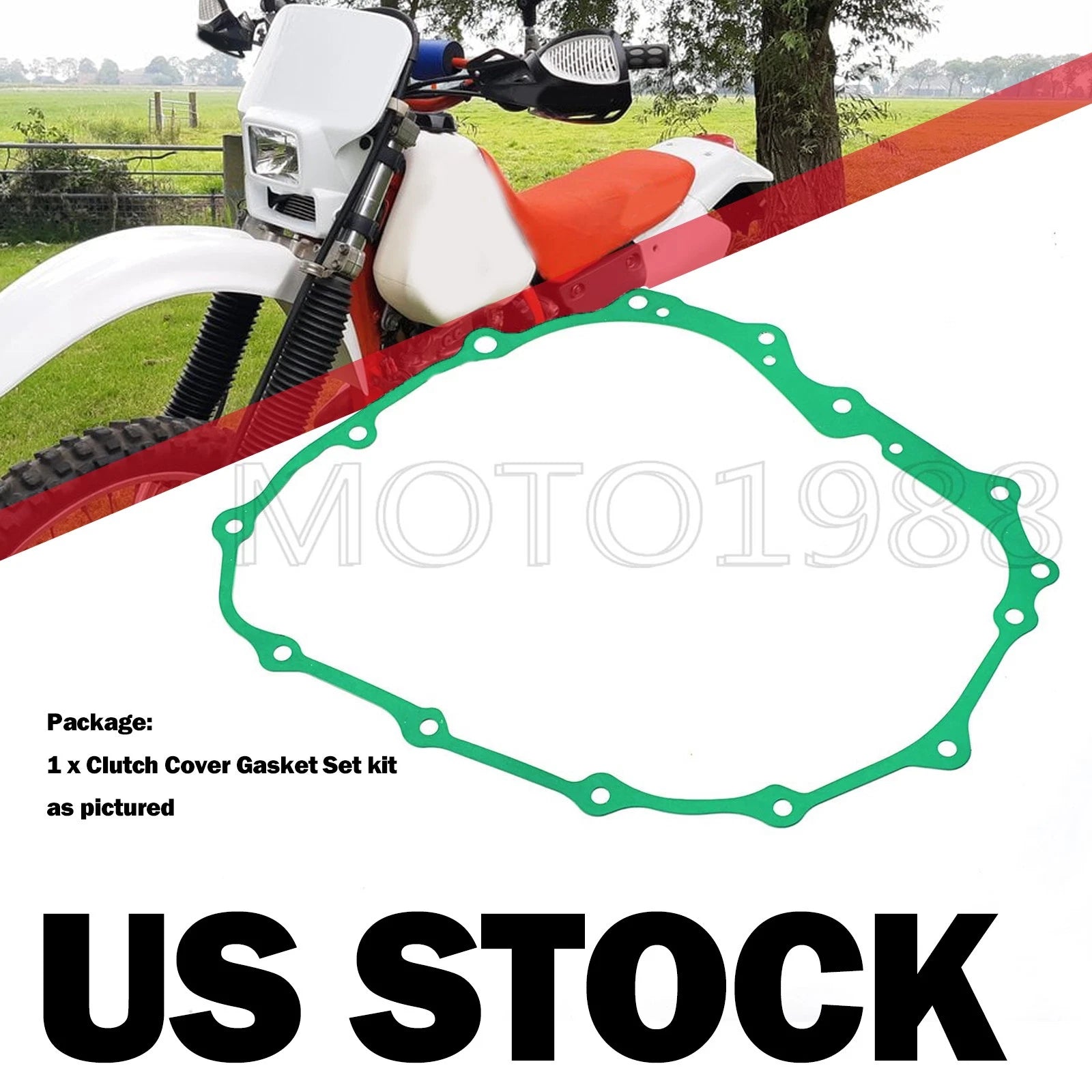 Right Side Clutch Cover Gasket for Honda XR400R (1996–2004)