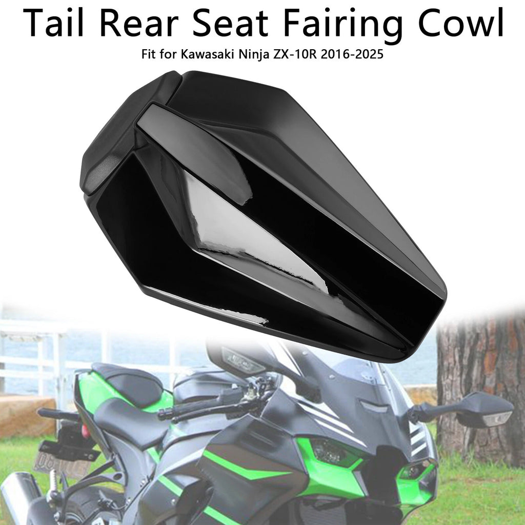 Racing Tail Rear Seat Fairing Cowl for Kawasaki ZX10R (2016–2025) Black