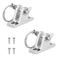 2X Bimini Top Deck Hinge for Marine Applications (Removable Pin Included)