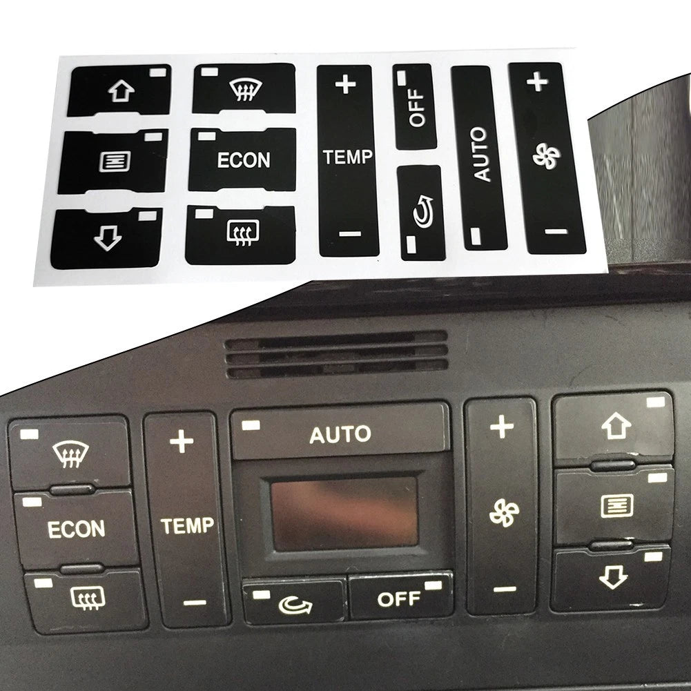 Push Button Repair Sticker for A/C Button (Car Accessories)