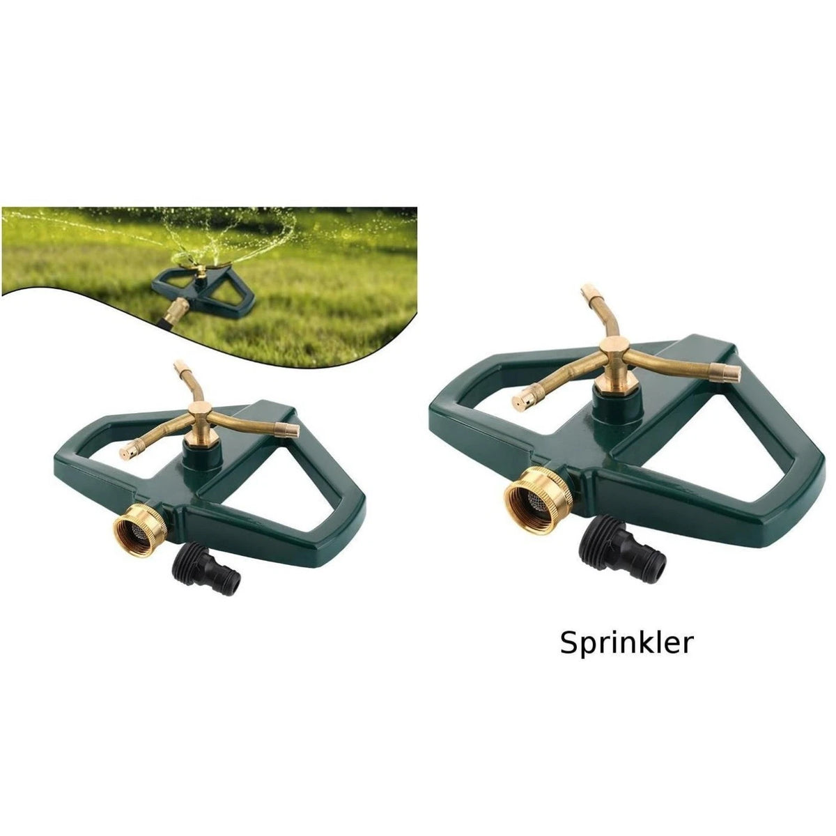 360-Degree Brass Nozzle Lawn Sprinkler for Garden Irrigation