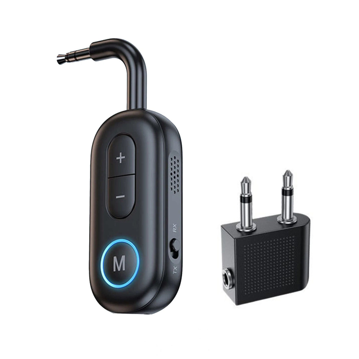 Bluetooth 5.4 Adapter Transmitter Receiver for Airplane Headphone Jack