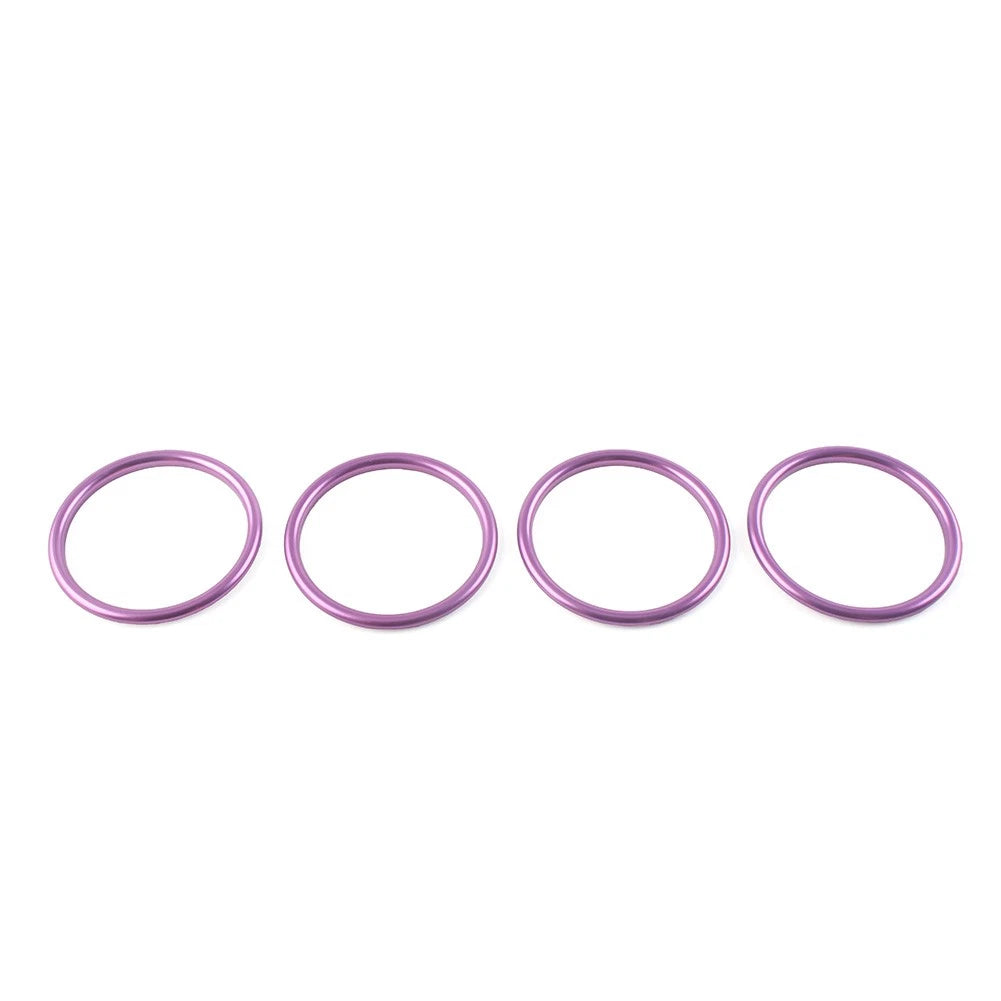 4X Inner Ring Trim Vent Outlet Air Conditioner for Audi A1 S1 8X (2010–2018) Purple