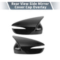 Pair Rearview Mirror Cover Overlay Gloss Black for Mazda CX-5 (2015–2016)