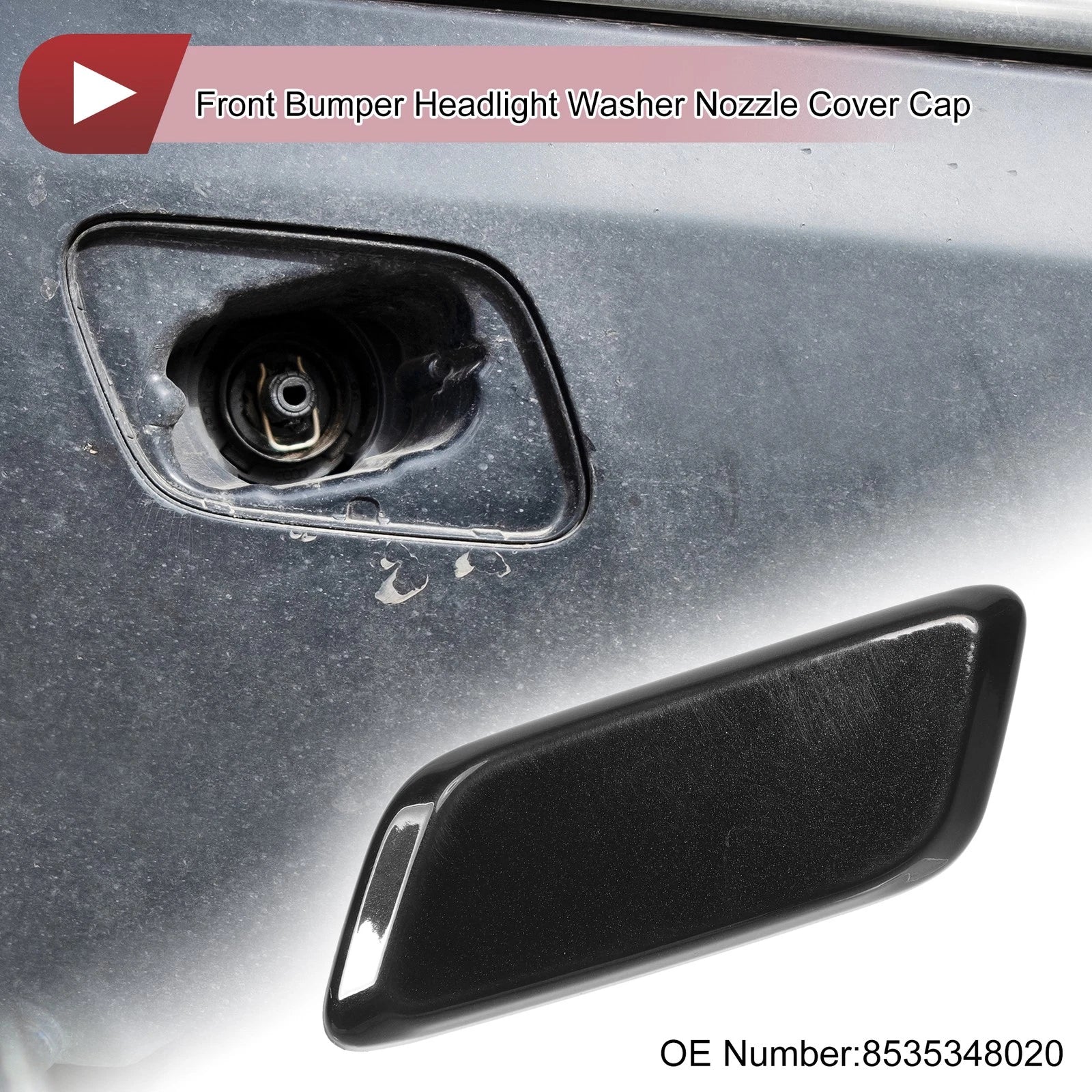 Front Left Headlight Washer Nozzle Cap Replacement for Lexus RX350 (2013–2015)