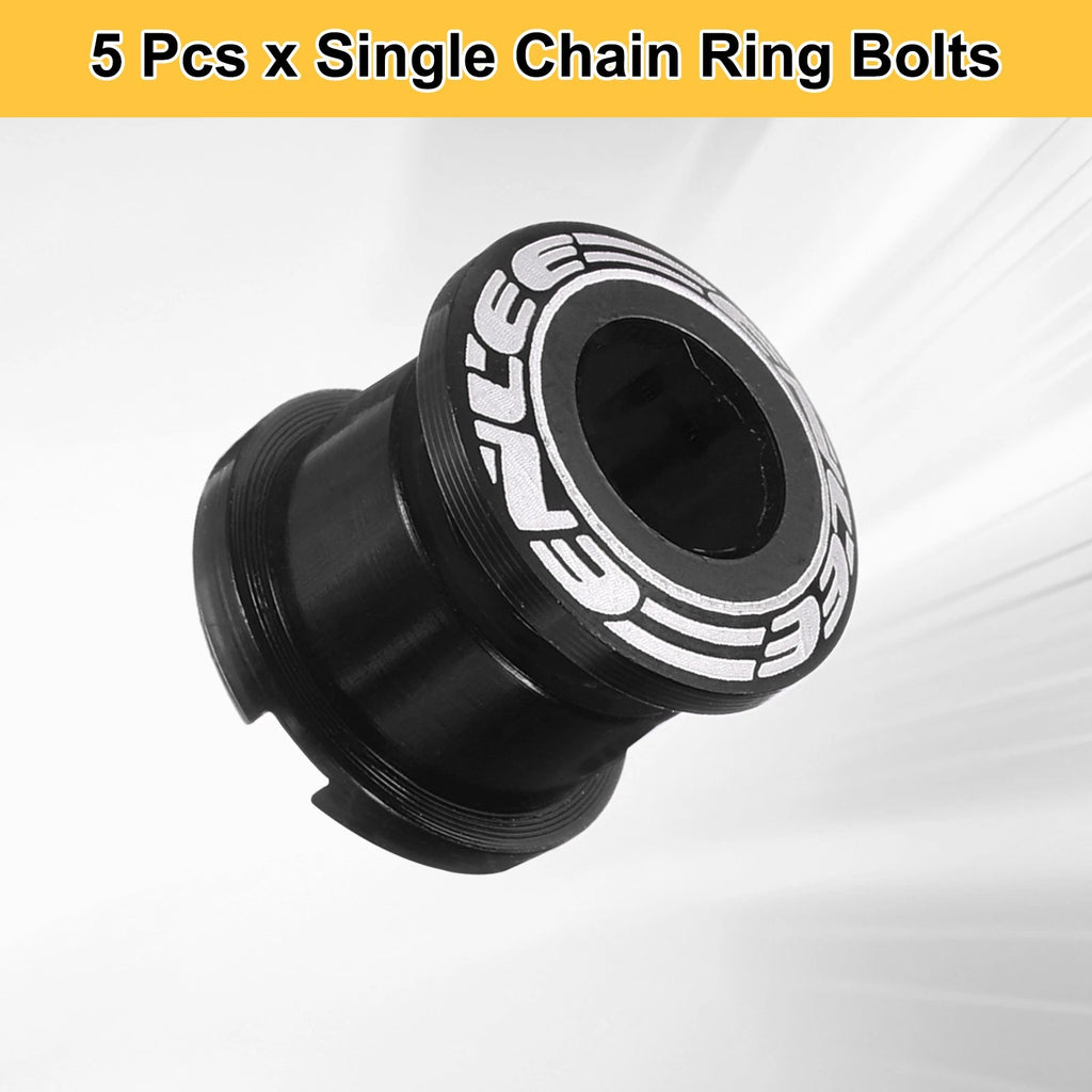 Chainring Bolts M8 Single Chainwheel Replacement for Bike (Aluminum) (Set)