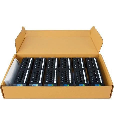 12-Port Cat 6 Patch Panel for Icc ICMPP1260V (Vert)