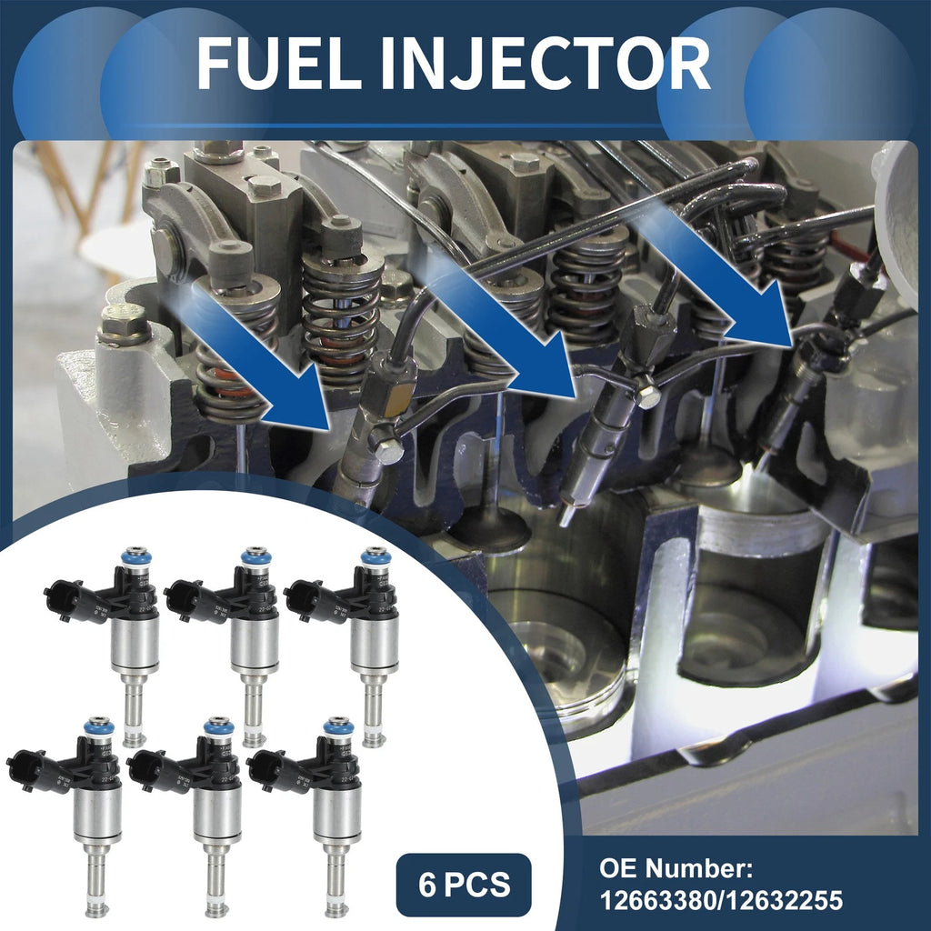 Fuel Injector Replacement for Chevy Traverse 3.6L (2009–2016) 6 Pack