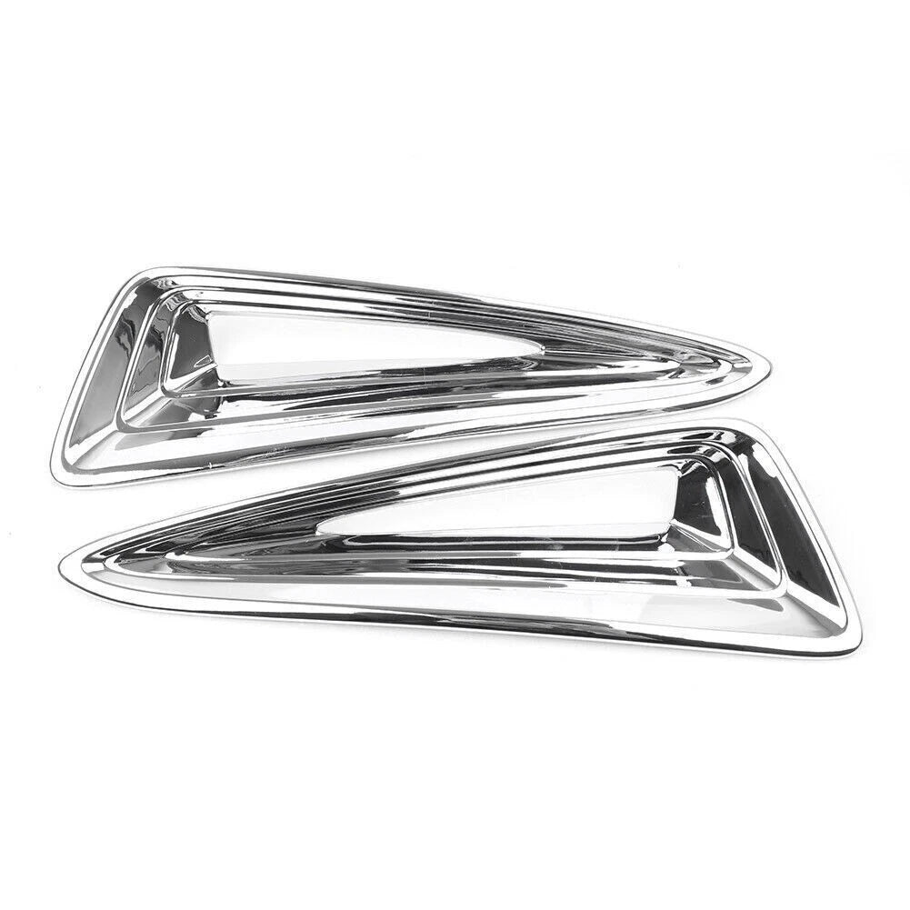 Pair ABS Chrome Front Fog Light Moulding Trim for Toyota C-HR (2016–2018)