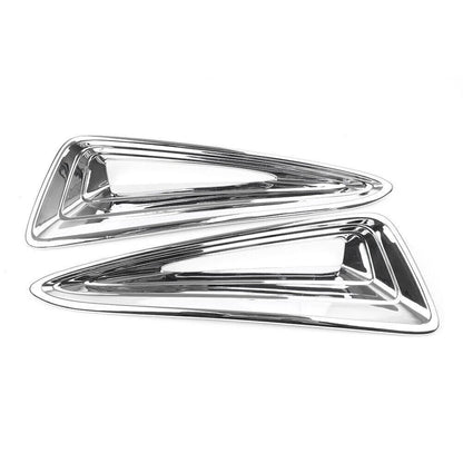 Pair ABS Chrome Front Fog Light Moulding Trim for Toyota C-HR (2016–2018)
