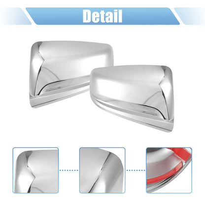 1 Pair Chrome Plated Top Half Mirror Covers for Chevrolet Malibu