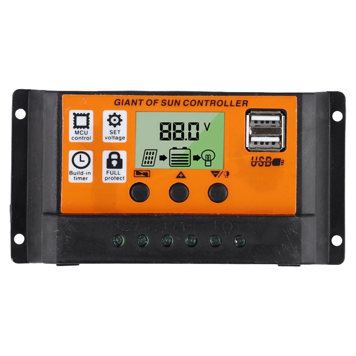Solar Controller with Dual USB Port for Automotive Applications