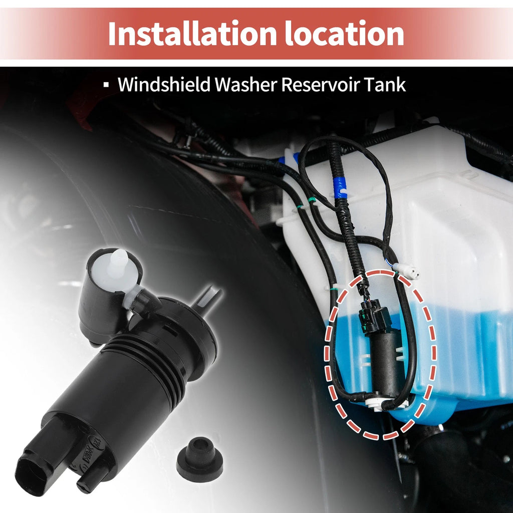 Windshield Washer Pump Replacement for Chevrolet Equinox (2010–2017)