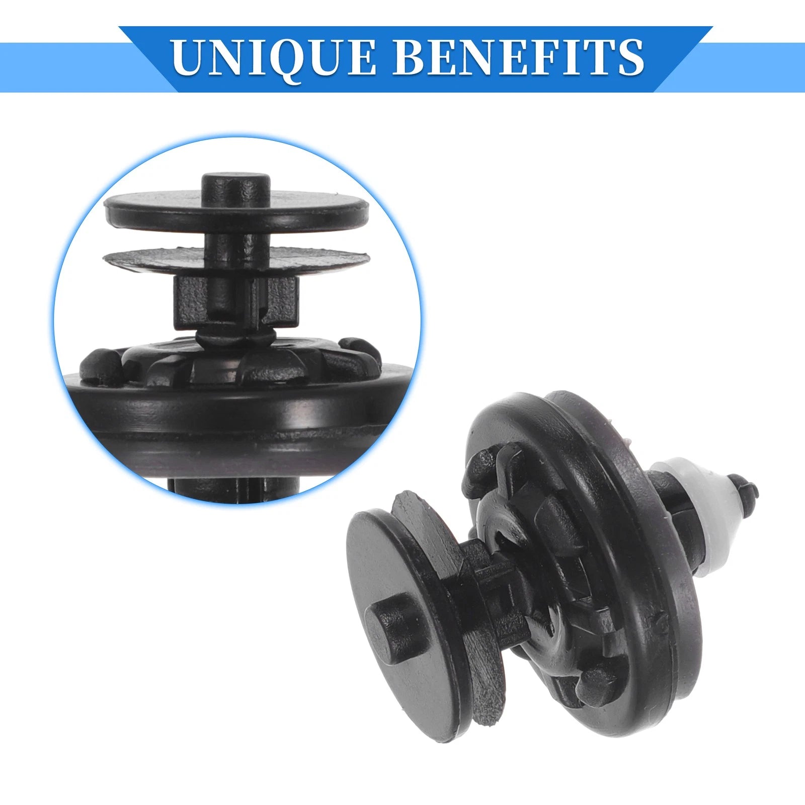 20 Pcs Door Panel Retainer Clips Nylon Black for Audi TT Quattro (2008–2015)