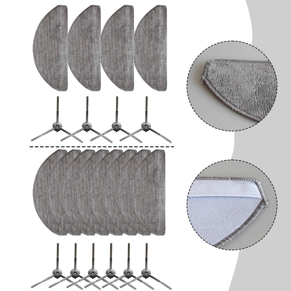 Replacement Mop Cloths and Side Brushes for Lydsto R1 Edge