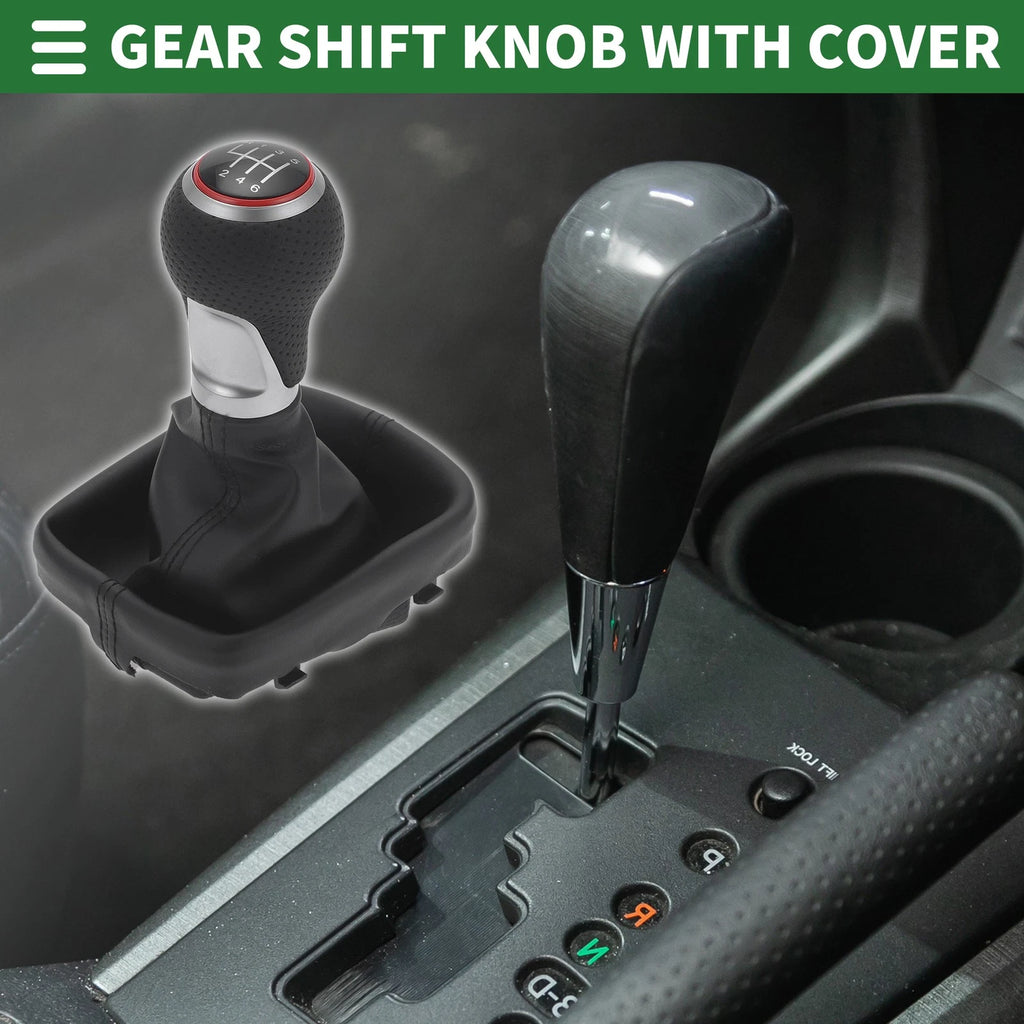 6 Speed Gear Shift Knob Cover Replacement for Audi A3 (2004–2013)