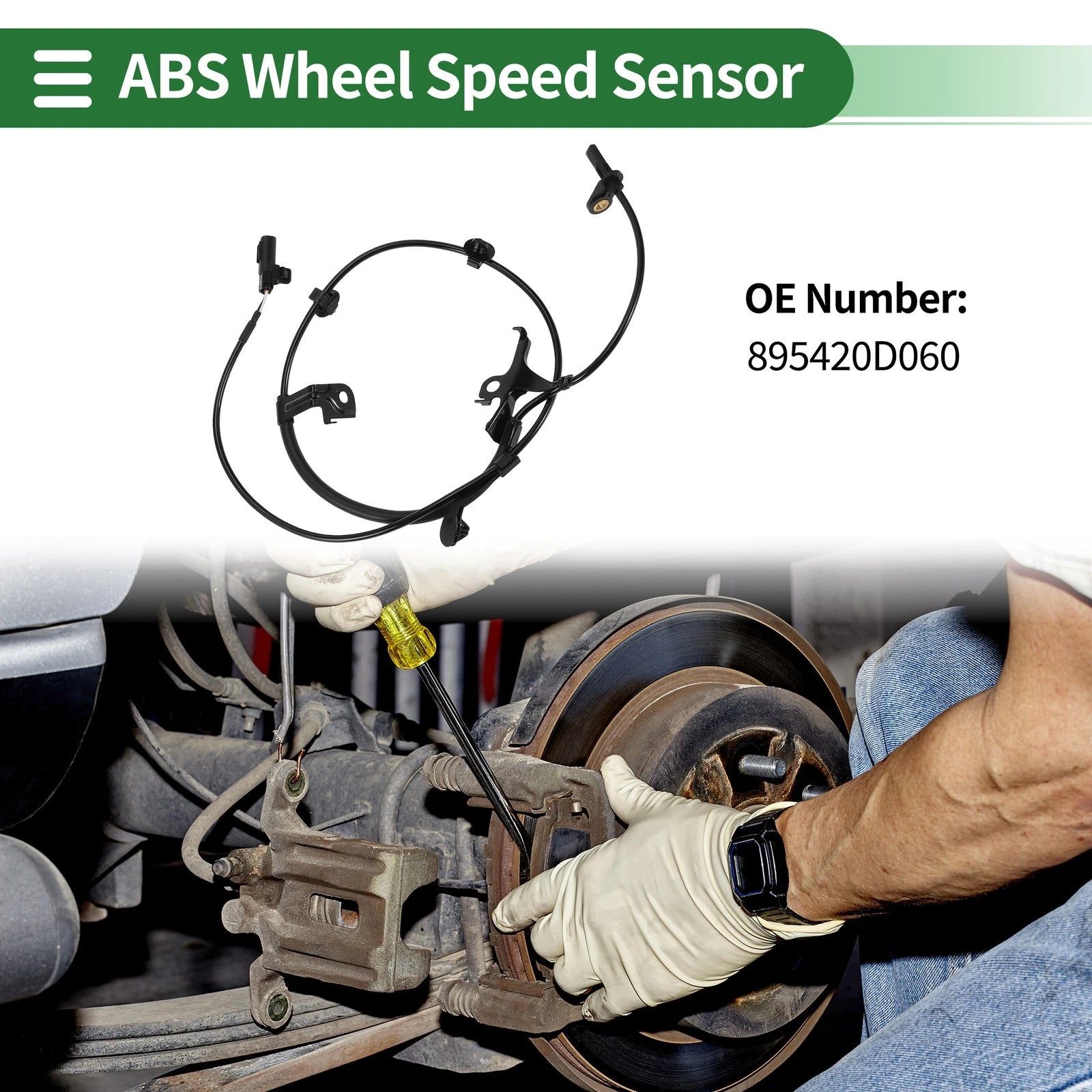 ABS Wheel Speed Sensor Right Front for Toyota Yaris FWD (2012–2018)
