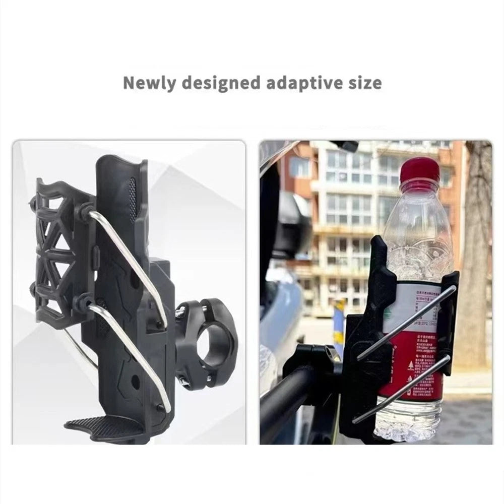 Adjustable Handlebar Drink Cup Holder for Motorcycle & Bicycles (Universal)