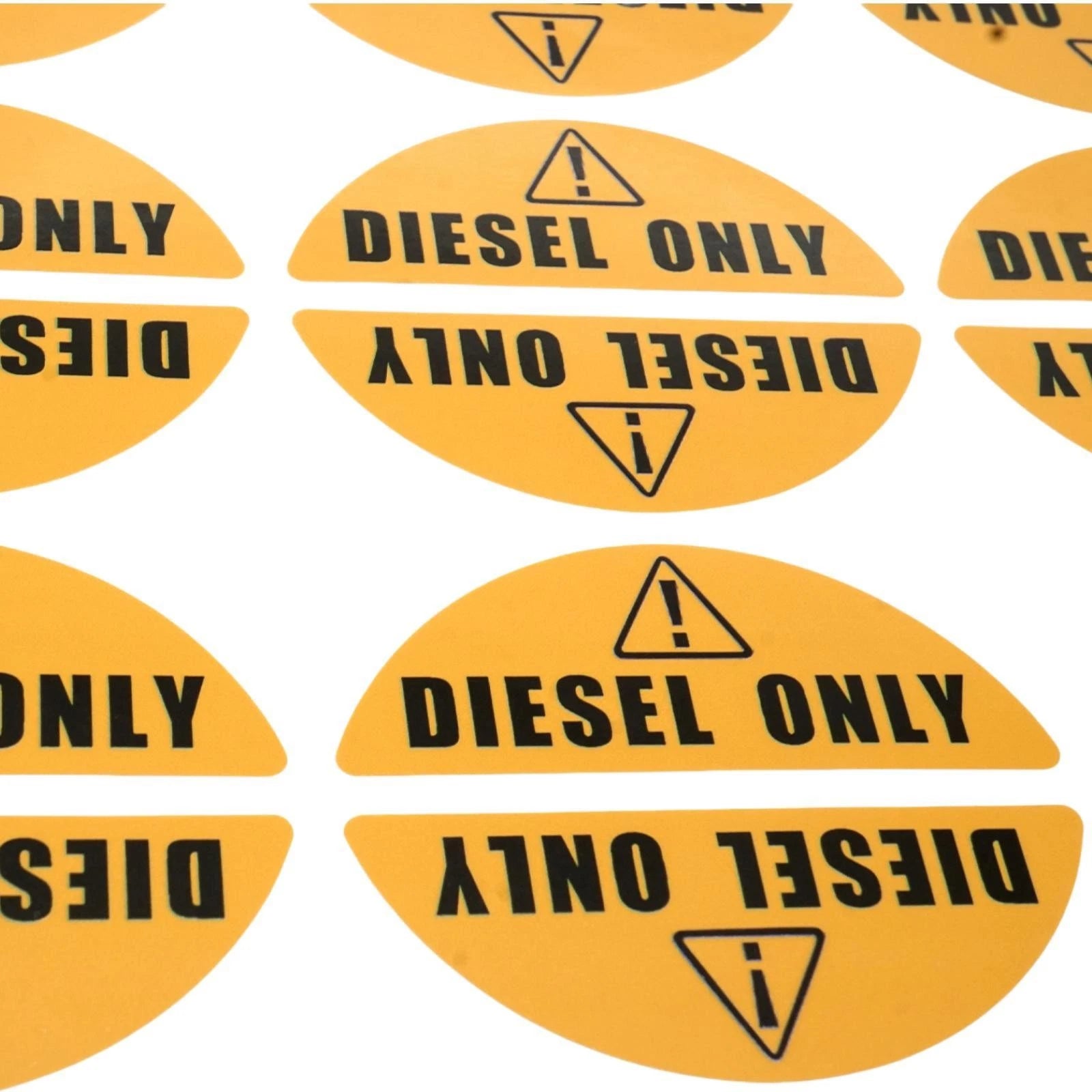 Diesel Only Sticker for Gas Cap (Yellow) - Diesel Label Fuel Caps