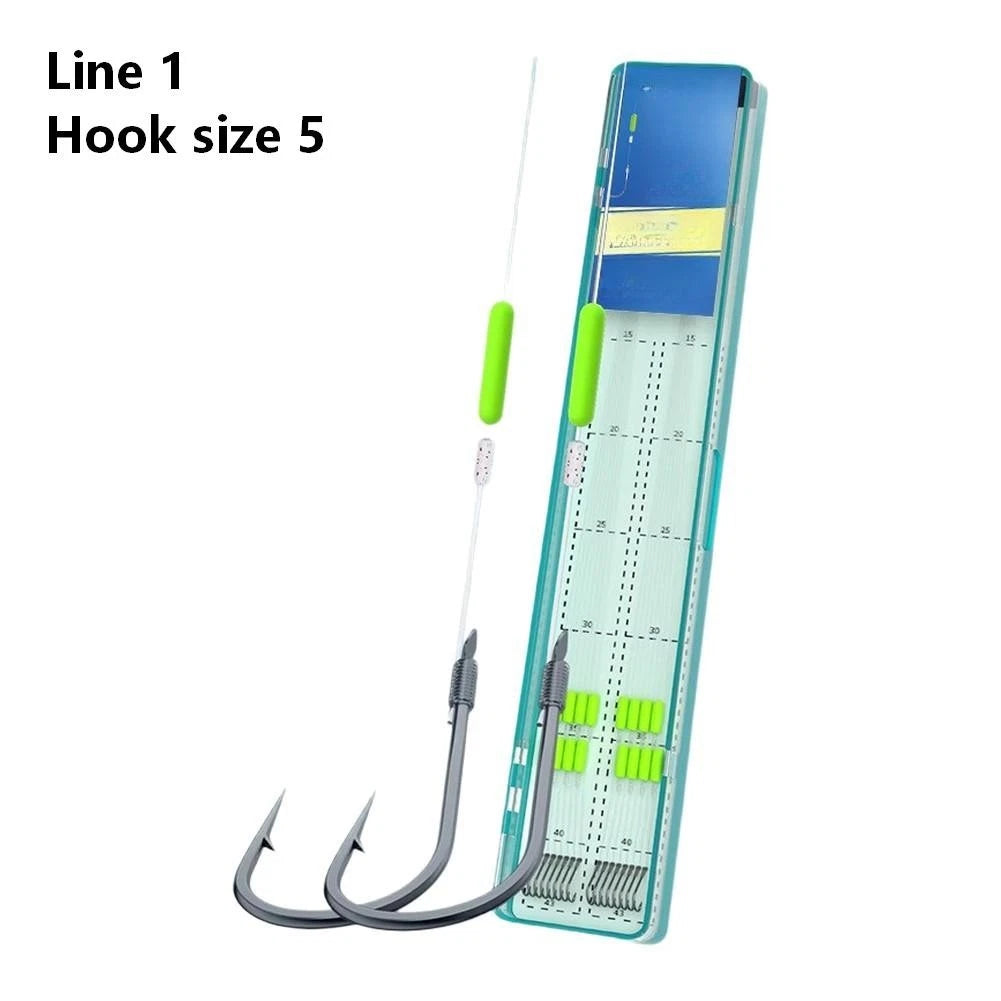 16pc Anti-Tangle Drop Shot Fishing Rig Set Hook Sizes #4 #5 #6 Line 0.8-1.2