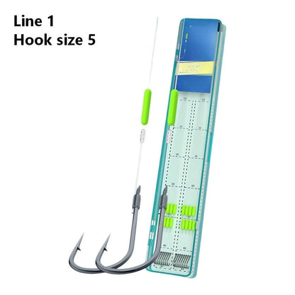 16pc Anti-Tangle Drop Shot Fishing Rig Set Hook Sizes #4 #5 #6 Line 0.8-1.2