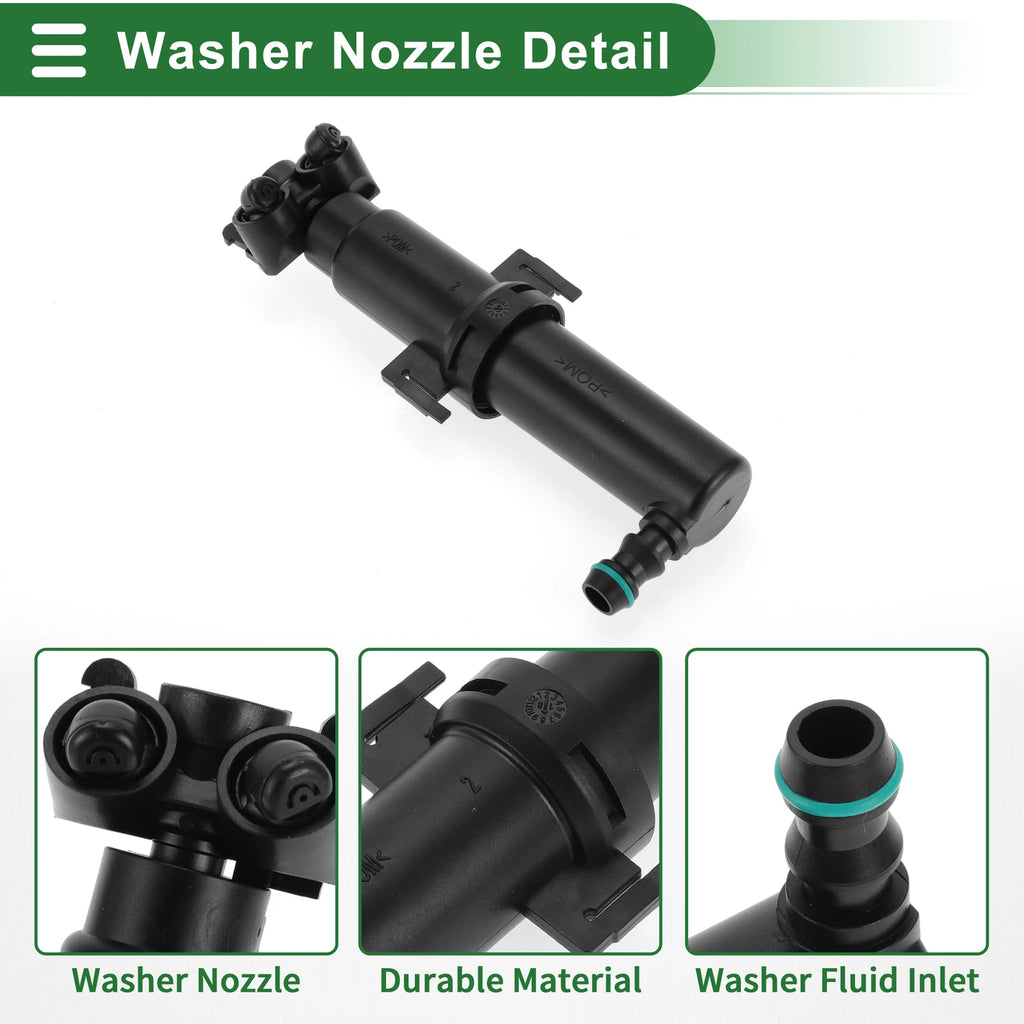 Front Passenger Side Headlight Washer Nozzle for VW Tiguan (2007–2011) No. 5ND955978