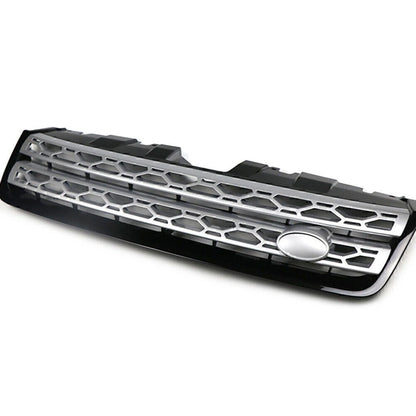 Upper Bumper Mesh Grille for Land Rover Discovery Sport (2015–2019) Black Silver