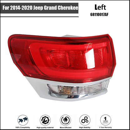 Driver Side Halogen Outer Red Brake Tail Light for Jeep Grand Cherokee (2014–2020)
