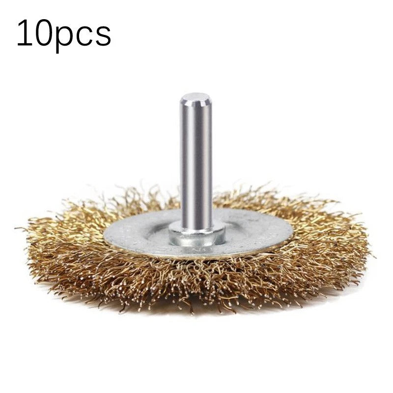 10X Electric Copper Wire Wheel Brushes for Sanding and Grinding Tools