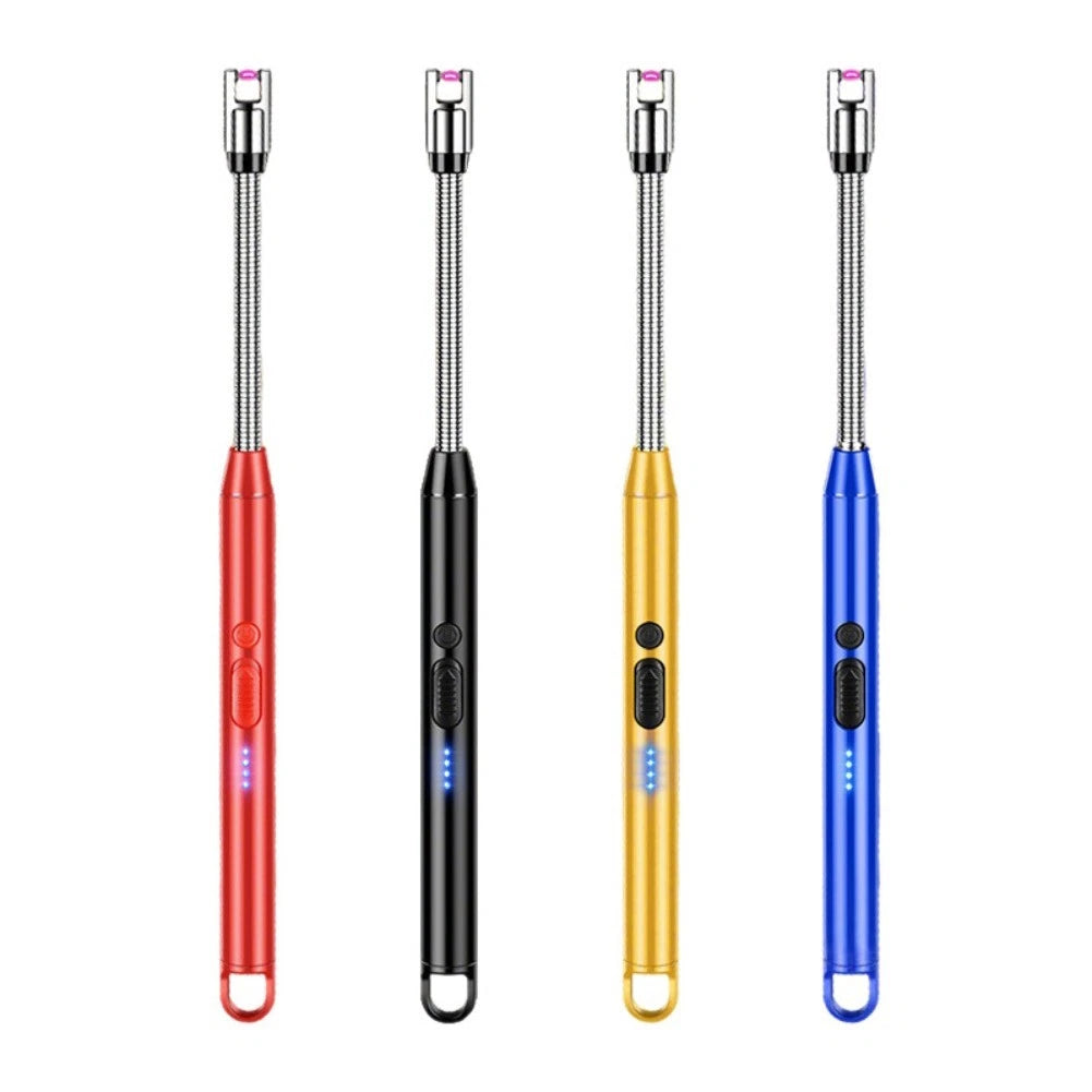 Compact USB Electric Rechargeable Windproof Lighter for Outdoors