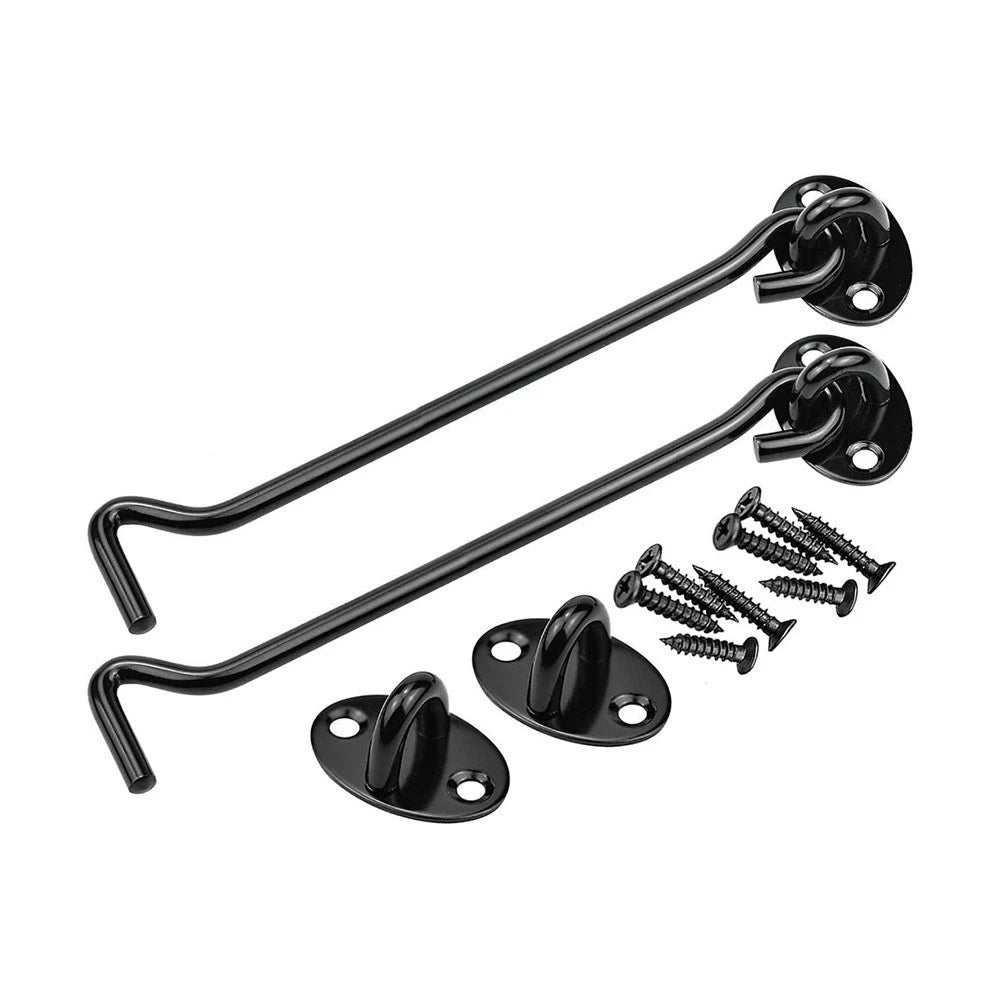 2X Stainless Steel Door Hook Lock for Barn Door Cabinet (Weatherproof)